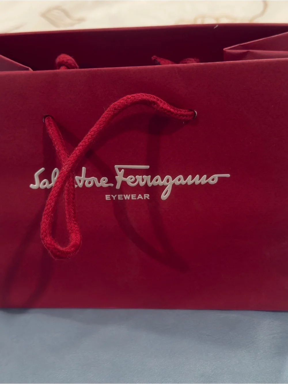 Salvatore Ferragamo Red Tote with Rope Handles